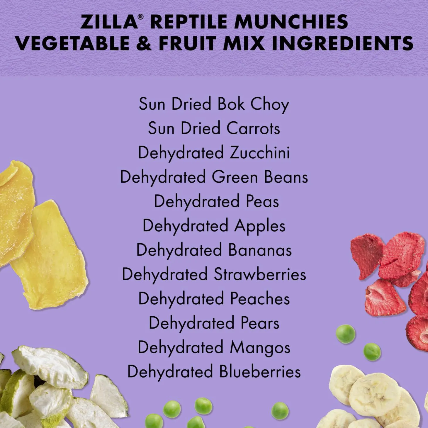 Vegetable and Fruit Mix Reptile Munchies Reptile Food