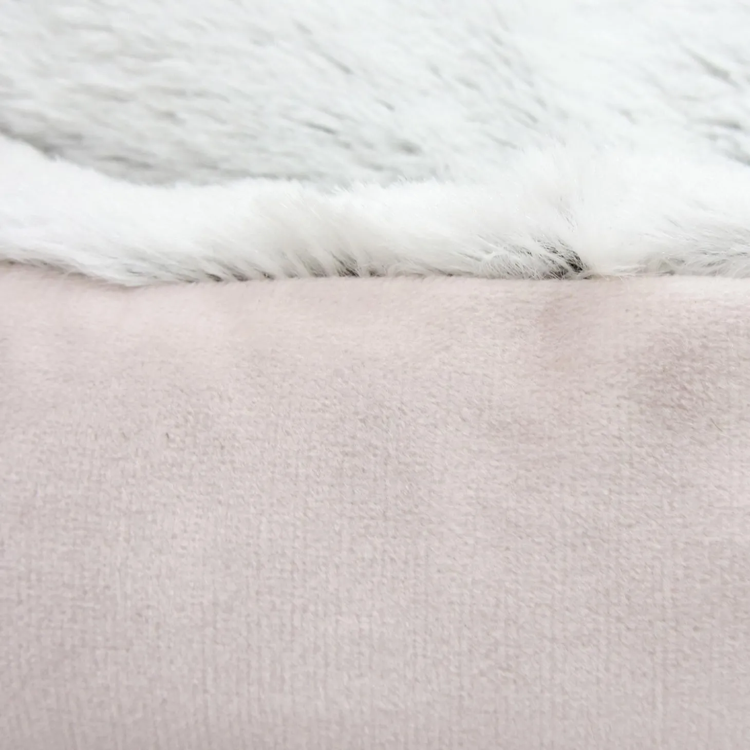Velvet Bolster Bed Pink