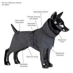 Visibility Dark Raincoat