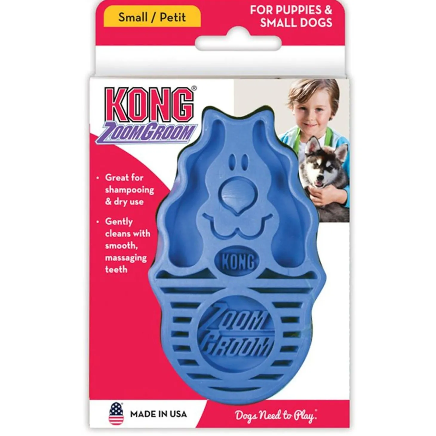ZoomGroom Boysenberry Dog Brush